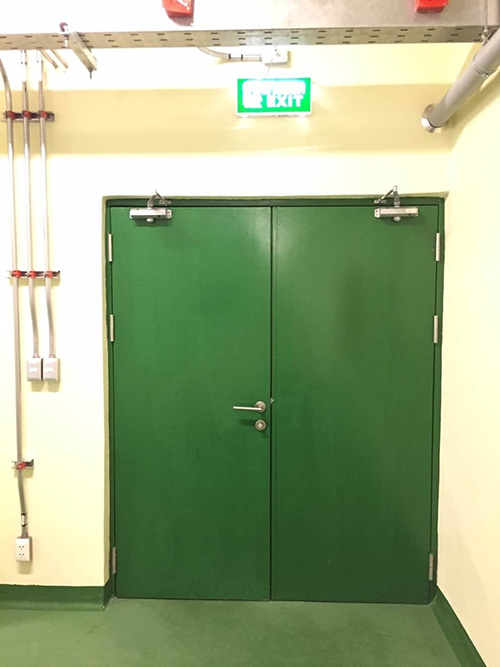 ประตูเหล็กบานคู่ ราคาถูก Steel Door รูปที่ 6