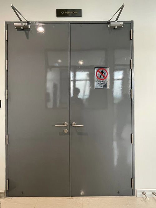 ประตูเหล็กบานคู่ ราคาถูก Steel Door รูปที่ 5