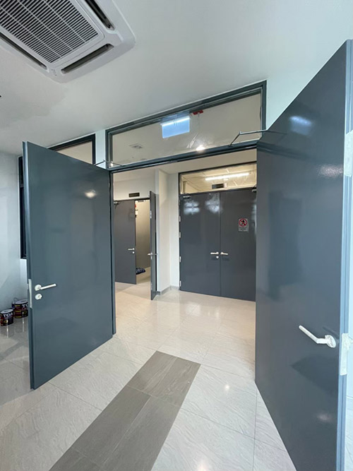 ประตูเหล็กบานคู่ ราคาถูก Steel Door รูปที่ 3