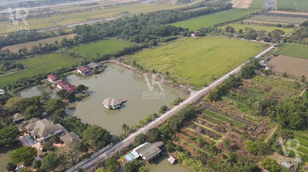 ขายที่ดินพร้อมสิ่งปลูกสร้าง  บางบัวทอง นนทบุรี พื้นที่รวม 20-3-17 ไร่ ที่ดินสวยมาก ติดถนนสาธารณะ รูปที่ 7