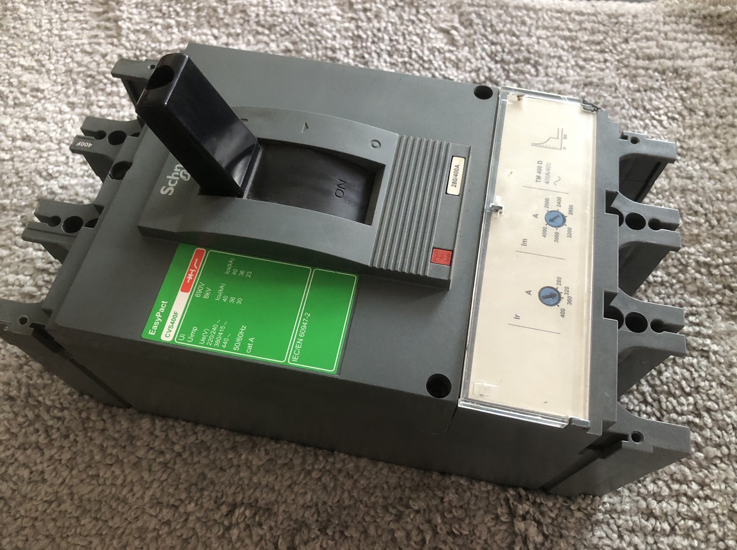 ขาย เมน เบรกเกอร์ Main Breaker  ชไนเดอร์ สามเฟส 3P Schneider CVS400F 400A แอมป์ มือสอง รูปที่ 6