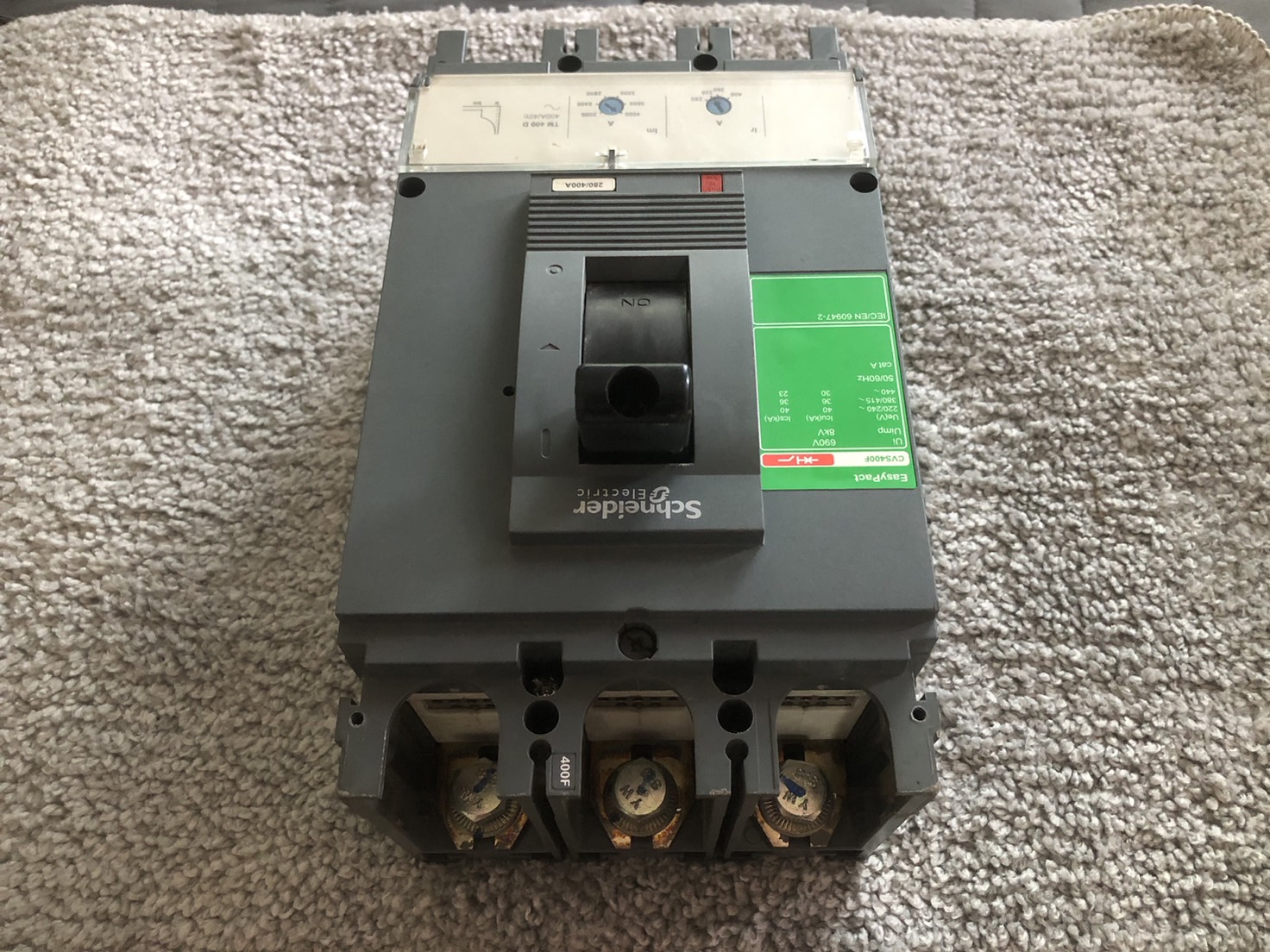 ขาย เมน เบรกเกอร์ Main Breaker  ชไนเดอร์ สามเฟส 3P Schneider CVS400F 400A แอมป์ มือสอง รูปที่ 5