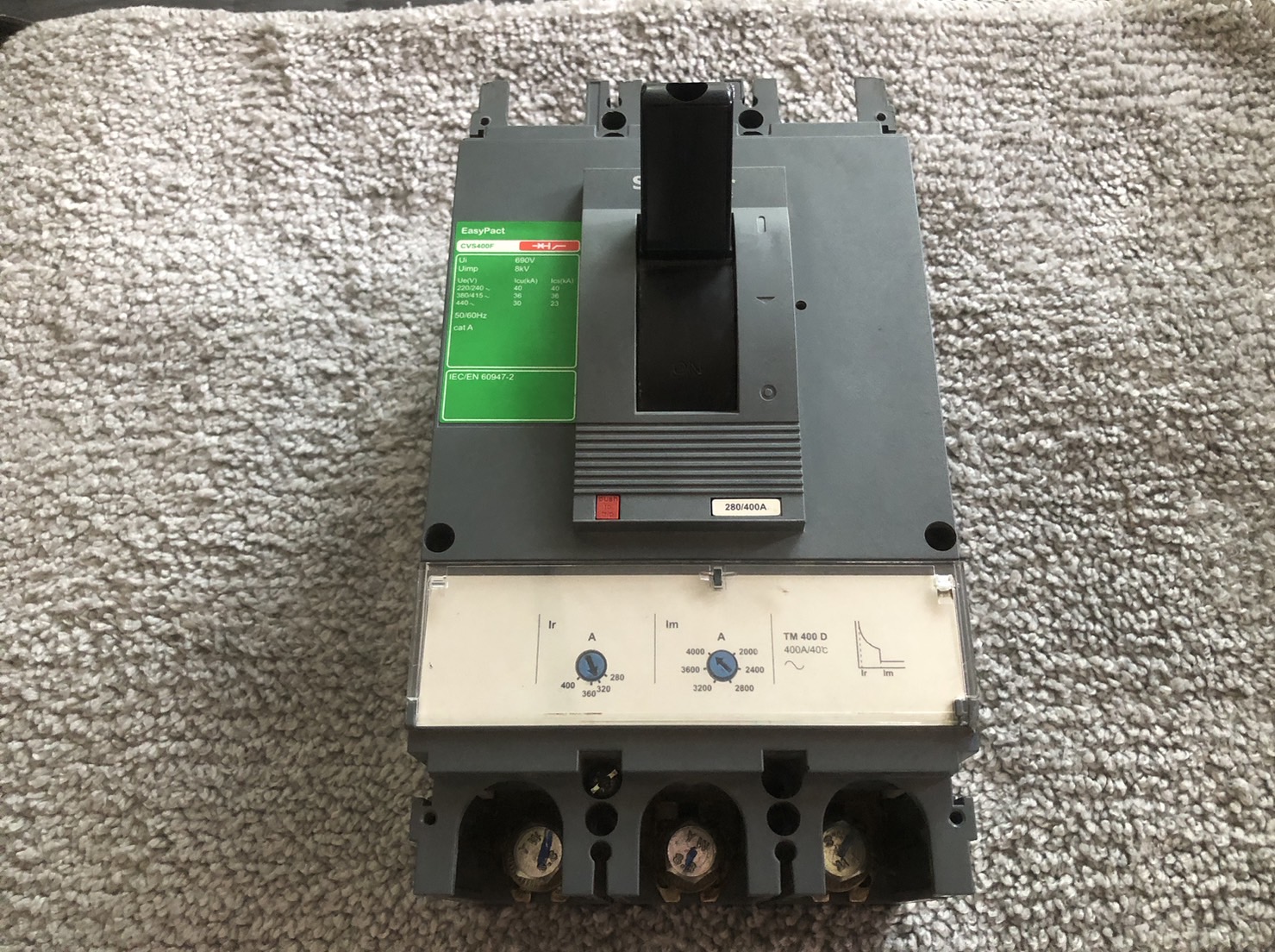 ขาย เมน เบรกเกอร์ Main Breaker  ชไนเดอร์ สามเฟส 3P Schneider CVS400F 400A แอมป์ มือสอง รูปที่ 4