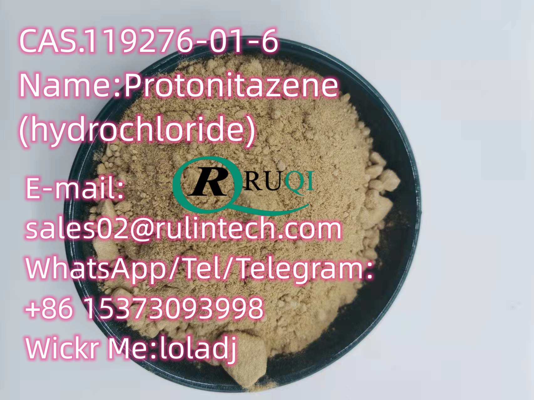 CAS.119276-01-6 Name:Protonitazene (hydrochloride) รูปที่ 3