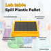 รูปย่อ พาเลทสำหรับห้องแล็บ Lab table Spill Plastic Pallet สีเหลือง รูปที่2