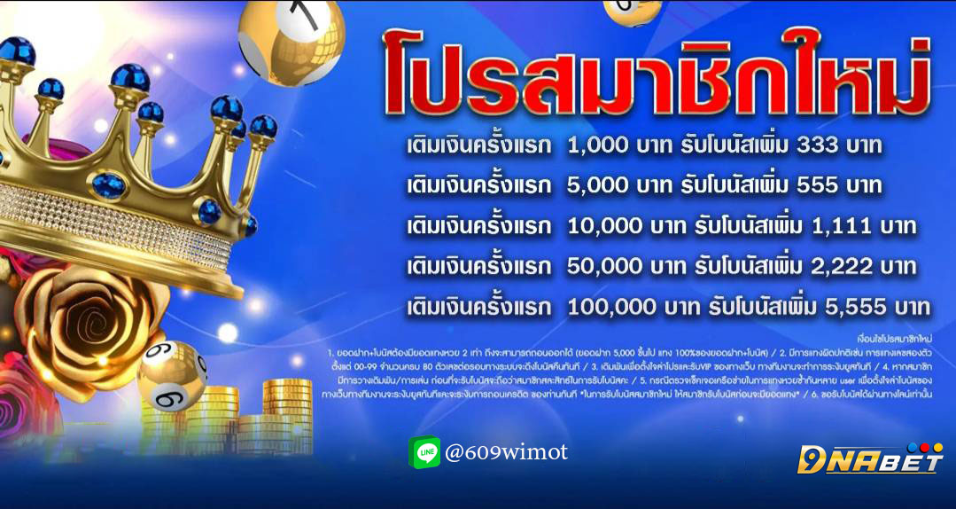 รูปภาพ huaydnabet เว็บซื้อหวยออนไลน์อันดับ 1 ที่มาแรงที่สุด เรามีบริการทั้ง หวยรัฐบาล หวยลาว หวยฮานอย หวยหุ้นไทย หวยยี่กี และหวยอื่นๆ อีกมากมาย