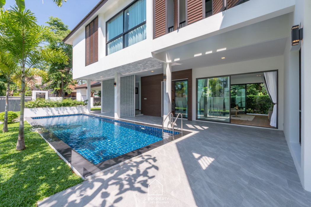 ขาย บ้านเดี่ยว Modern Pool villa with furniture  หมู่บ้านวังตาล 500 ตรม. 216 ตร.วา หางดง เชียงใหม่ ใกล้สนามบิน รูปที่ 2