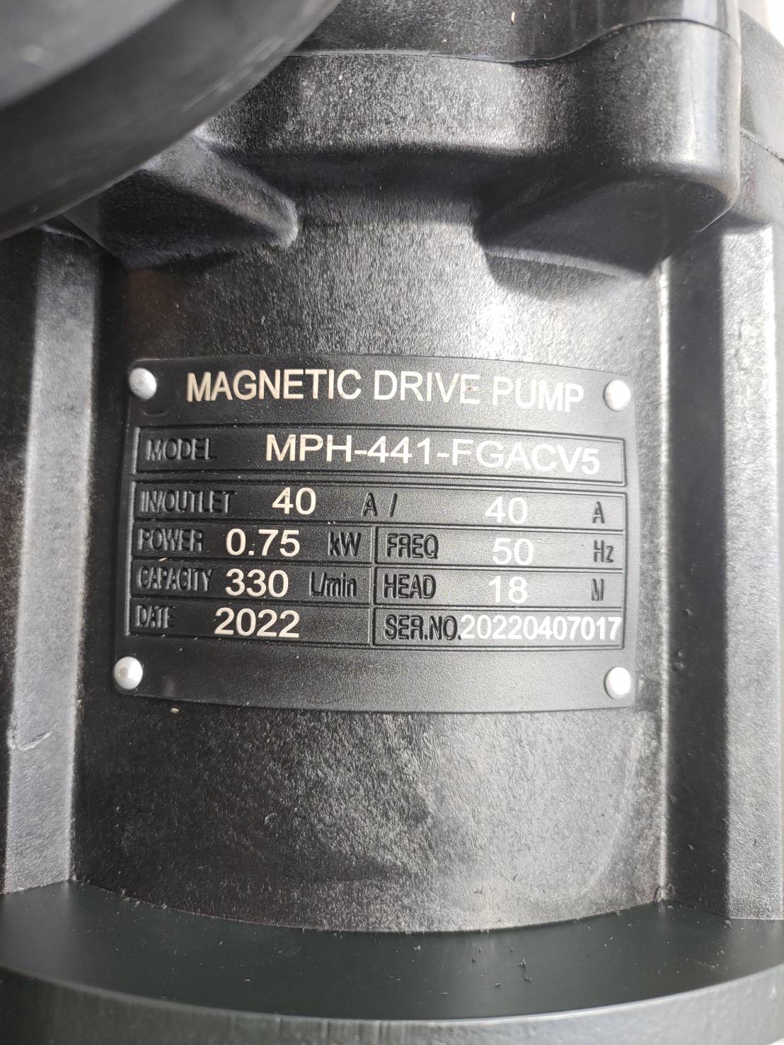 Magnetic drive pump ยี่ห้อ 