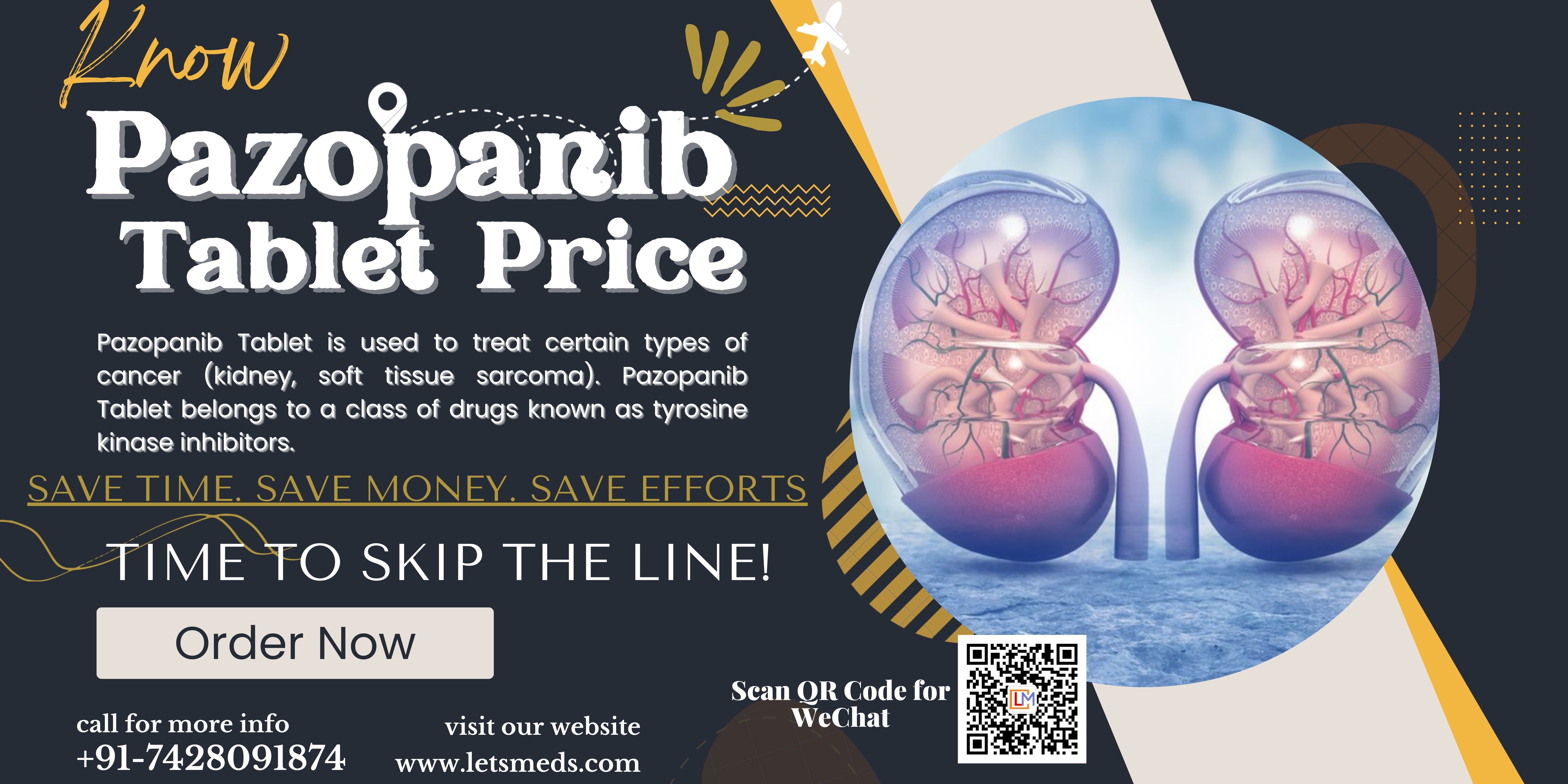 Buy Pazopanib 200mg Tablet Wholesale Cost Online รูปที่ 1