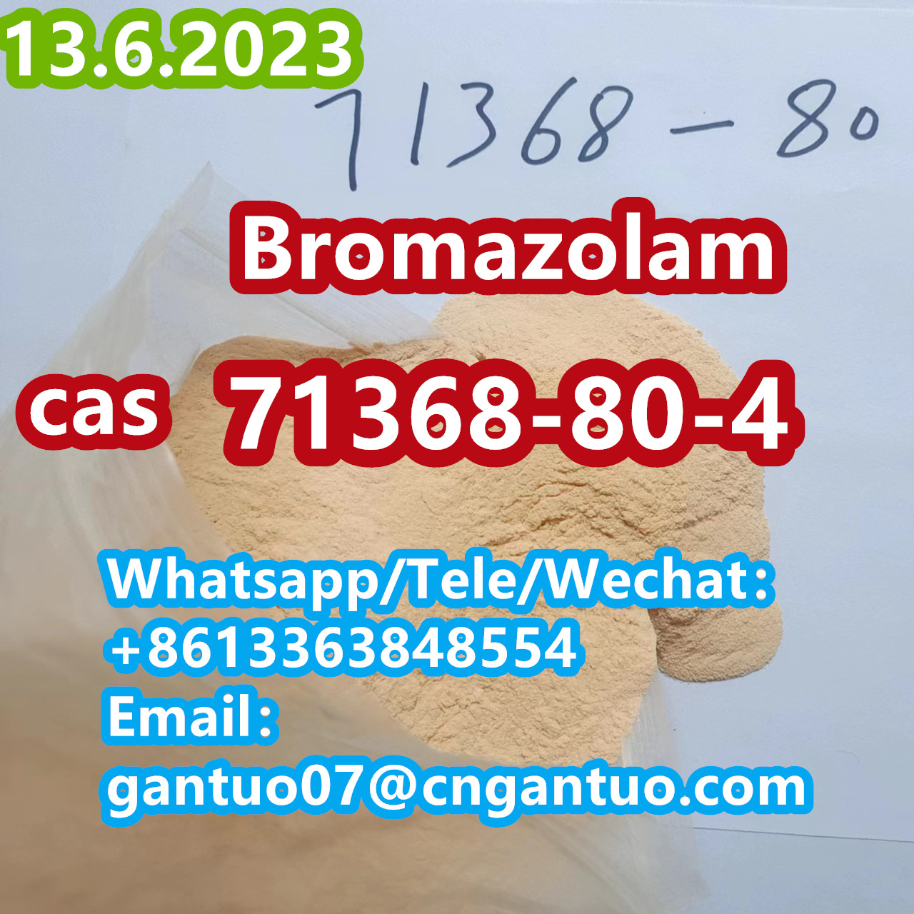 Bromazolam 99% 71368-80-4 รูปที่ 1