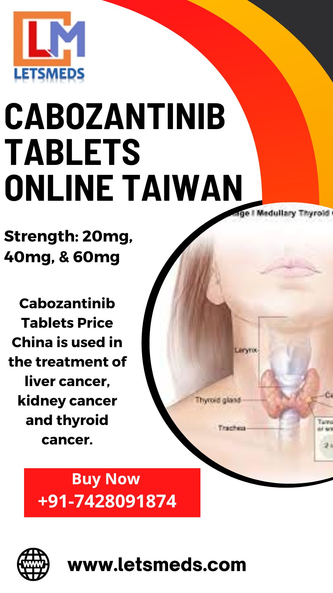 Buy Indian Cabozantinib 20mg Tablets Online Cost Taiwan China Philippines รูปที่ 1