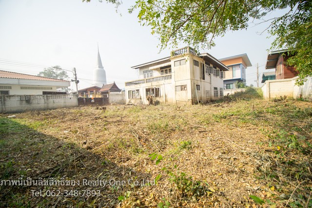 ขาย ที่ดิน พร้อมอาคาร ต.โพธิ์แตง บางไทร อยุธยา ถมแล้ว มีรั้วกำแพงปูน รูปที่ 1