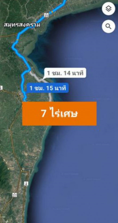 ขาย ที่ดิน 3แปลง ใกล้ทะเล ใกล้หาดเจ้าสำราญ เพชรบุรี รูปที่ 6