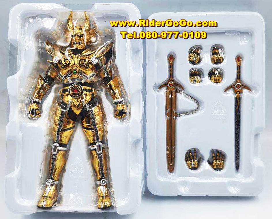 โมเดลฟิกกุอาร์ทกาโร่ อัศวินหมาป่าทองคำ (ซาเอจิมะ โคกะ) S.H.Figuarts 2.0 Shinkocchou Seihou Golden Knight Garo Saejima Kouga สภาพสวยใหม่ของแท้จากประเทศญี่ปุ่น รูปที่ 5