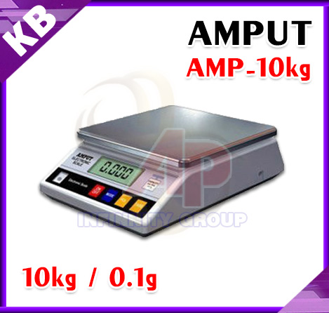 ครื่องชั่งตั้งโต๊ะ Digital Scale 10kg ความละเอียด 0.1g ยี่ห้อ AMPUT รูปที่ 1