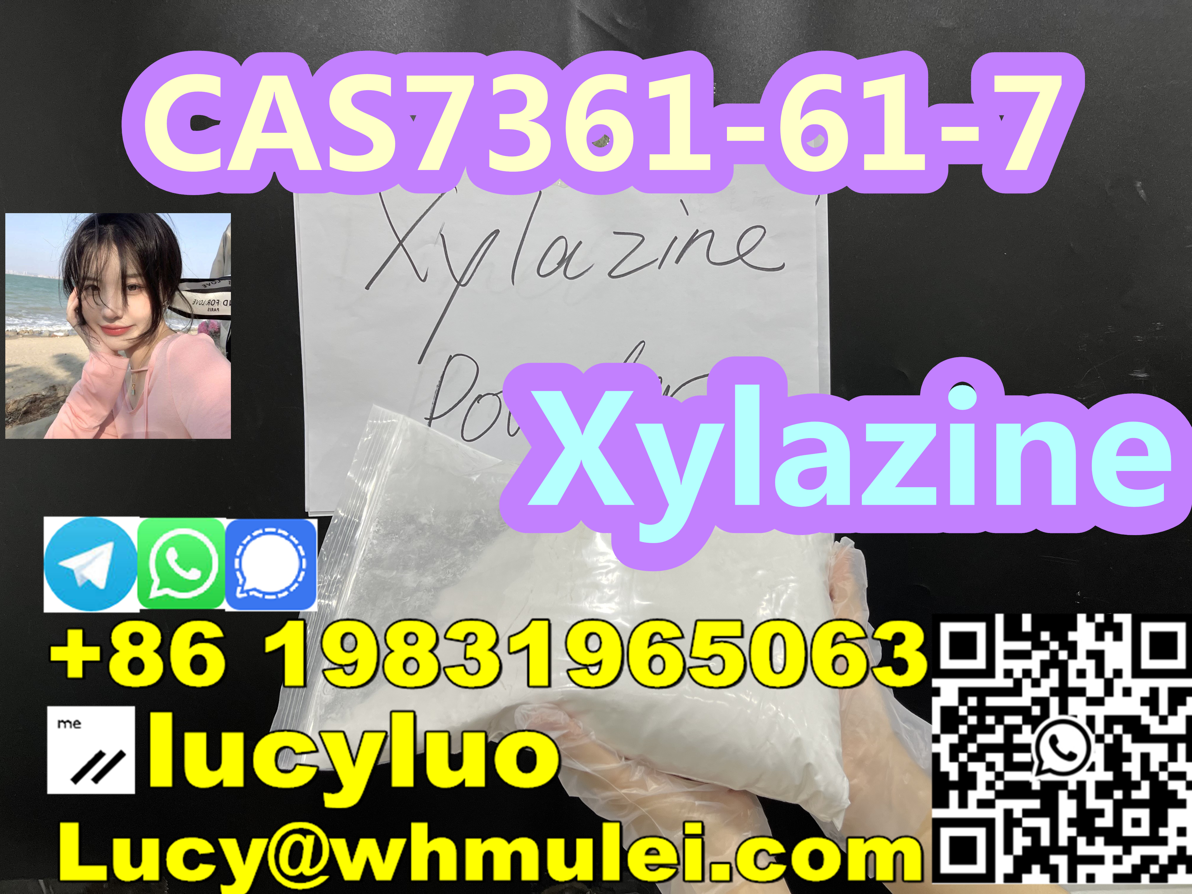 Xylazine CAS7361-61-7 Rompun N- (2, 6-dimethylphenyl) -5, 6-Dihydro-4h-1, 3-Thiazin-2-Amine รูปที่ 7