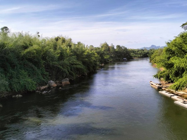 ขายที่ดินติดแม่น้ำเมืองกาญ ใกล้แหล่งท่องเที่ยวกาญจนบุรี รูปที่ 1