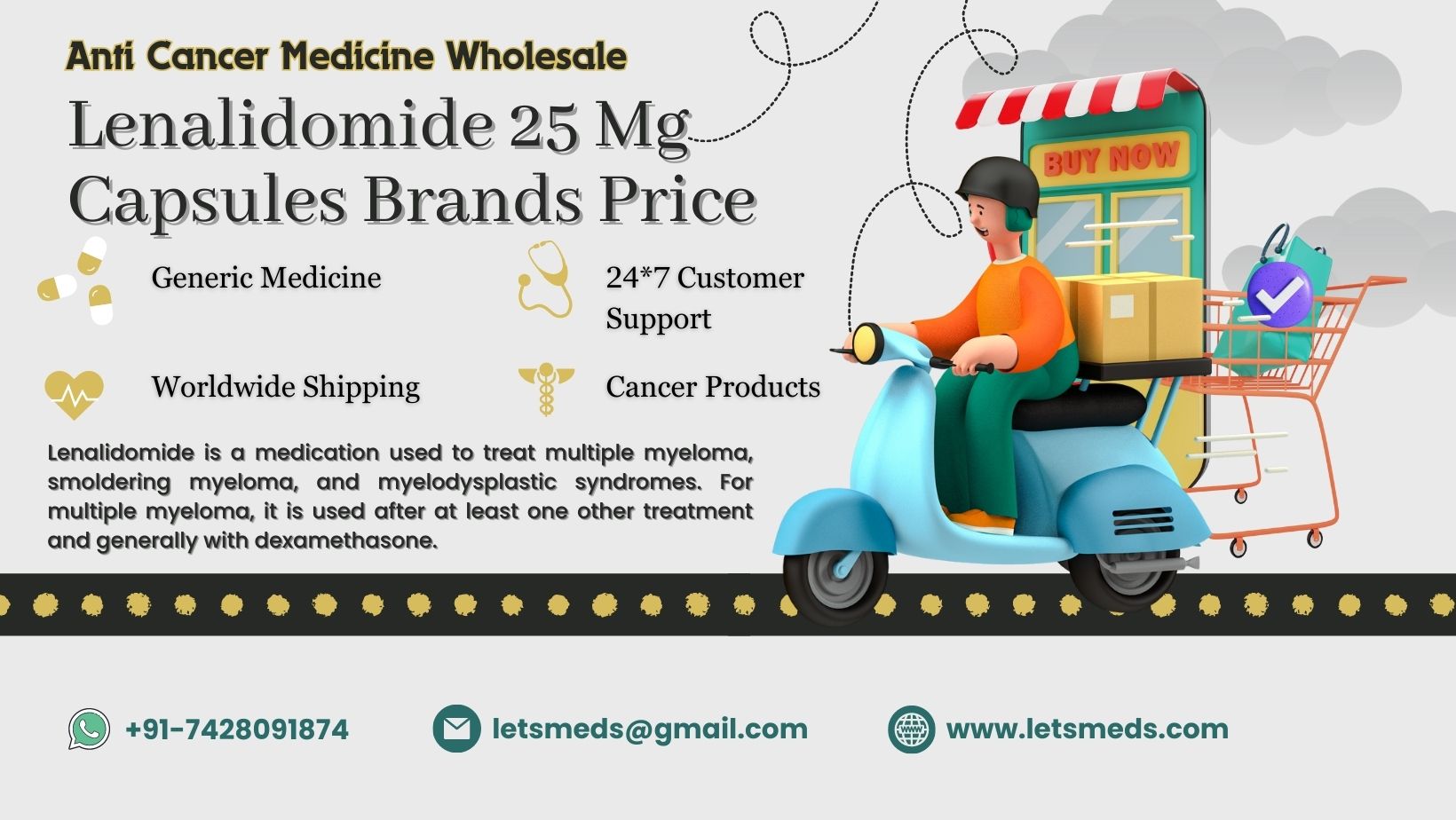 Lenalidomide 25mg Capsules Cost Online Philippines รูปที่ 1