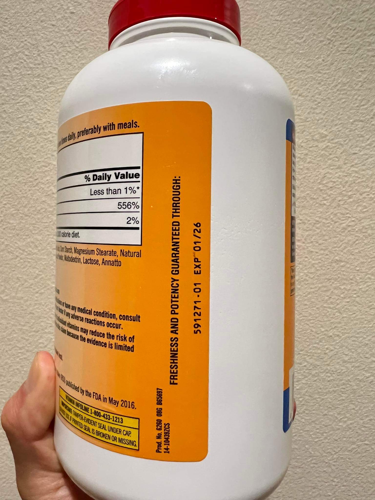 Kirkland Vitamin C🍑 500 MG วิตามินซี 500 มิลลิกรัม 500 เม็ด ตกเม็ดละบาท คุ้มมาก🤩 กระปุกสุดท้ายเเล้ว❗️ รูปที่ 6