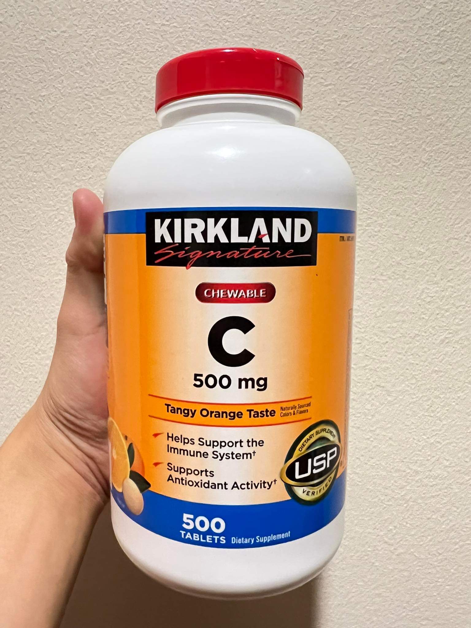 Kirkland Vitamin C🍑 500 MG วิตามินซี 500 มิลลิกรัม 500 เม็ด ตกเม็ดละบาท คุ้มมาก🤩 กระปุกสุดท้ายเเล้ว❗️ รูปที่ 4