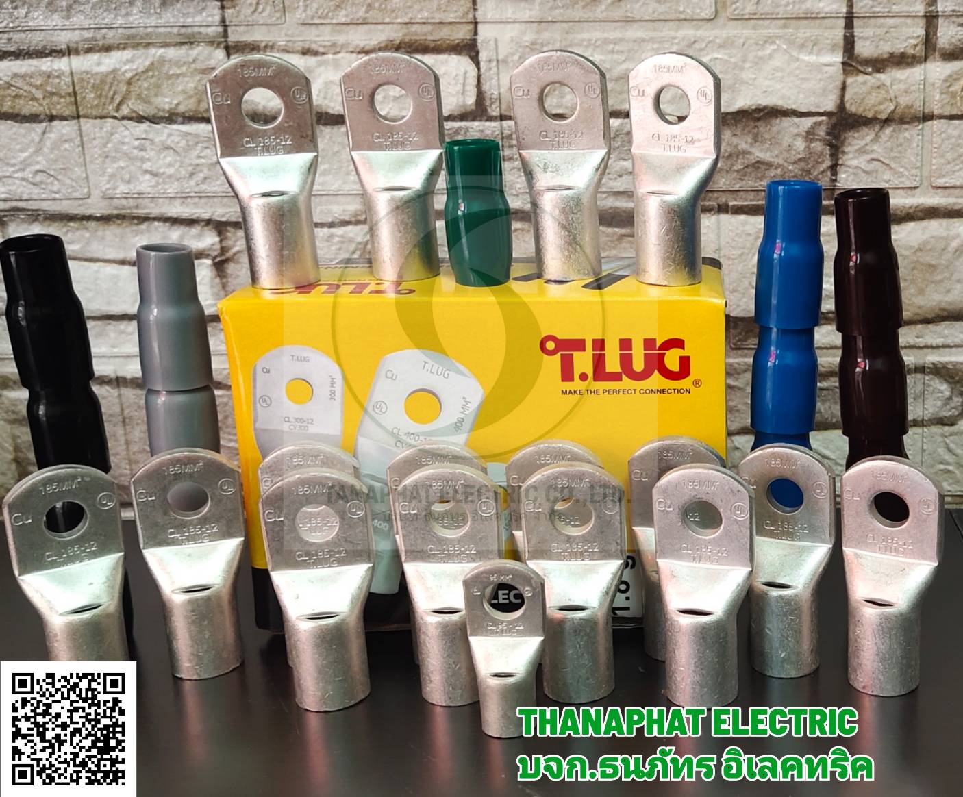 หางปลาทองแดงแรงสูง-ต่ำ ,Terminal lug,T.LUG,หางปลาสายไฟ, TLUG,ปลอกหางปลา,อลูมิเนียม-ทองแดง,หางปลา Bimentol รูปที่ 7