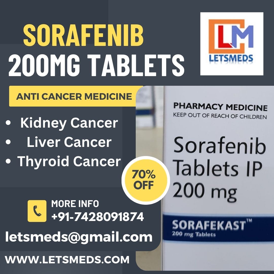Buy Indian Sorafenib 200mg Tablets Online Cost Malaysia, Thailand, China รูปที่ 1