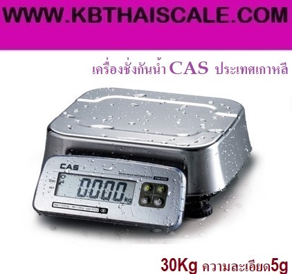 ตาชั่งดิจิตอล เครื่องชั่งดิจิตอล เครื่องชั่งกันน้ำ 30Kg ความละเอียด5g CAS FW-30kg   รูปที่ 1