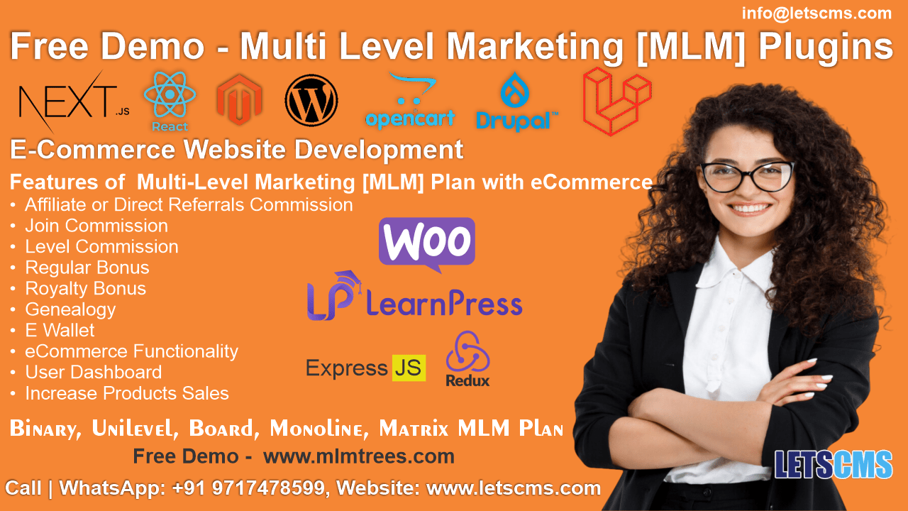 Free Live Demo Available Mlm Software Plugins, Code & Scripts | Network Marketing Growth Tools ( Direct Selling ) รูปที่ 1
