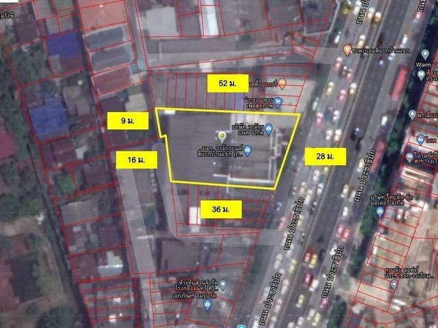 ขาย ที่ดินพร้อมอาคาร ติดถนน ประชาธิปก วงเวียนใหญ่ 297 ตรว รูปที่ 1