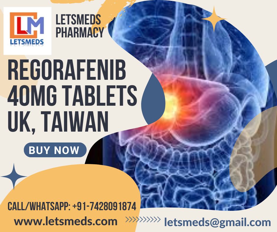 Buy Indian Regorafenib 40mg Tablets Cost Taiwan, UK, USA รูปที่ 1