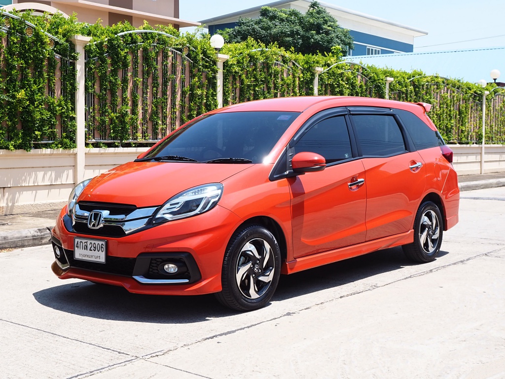 HONDA MOBILIO 1.5 RS ปี 2015 จดปี 2016 เกียร์AUTO สีพิเศษSUNSET ORANGE รูปที่ 1