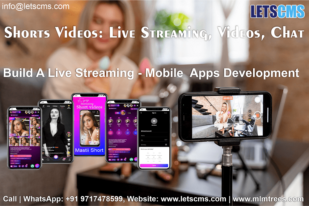 Short Video Apps with Live Streaming, Video Sharing, and Chatting - Mobile App Development  รูปที่ 1
