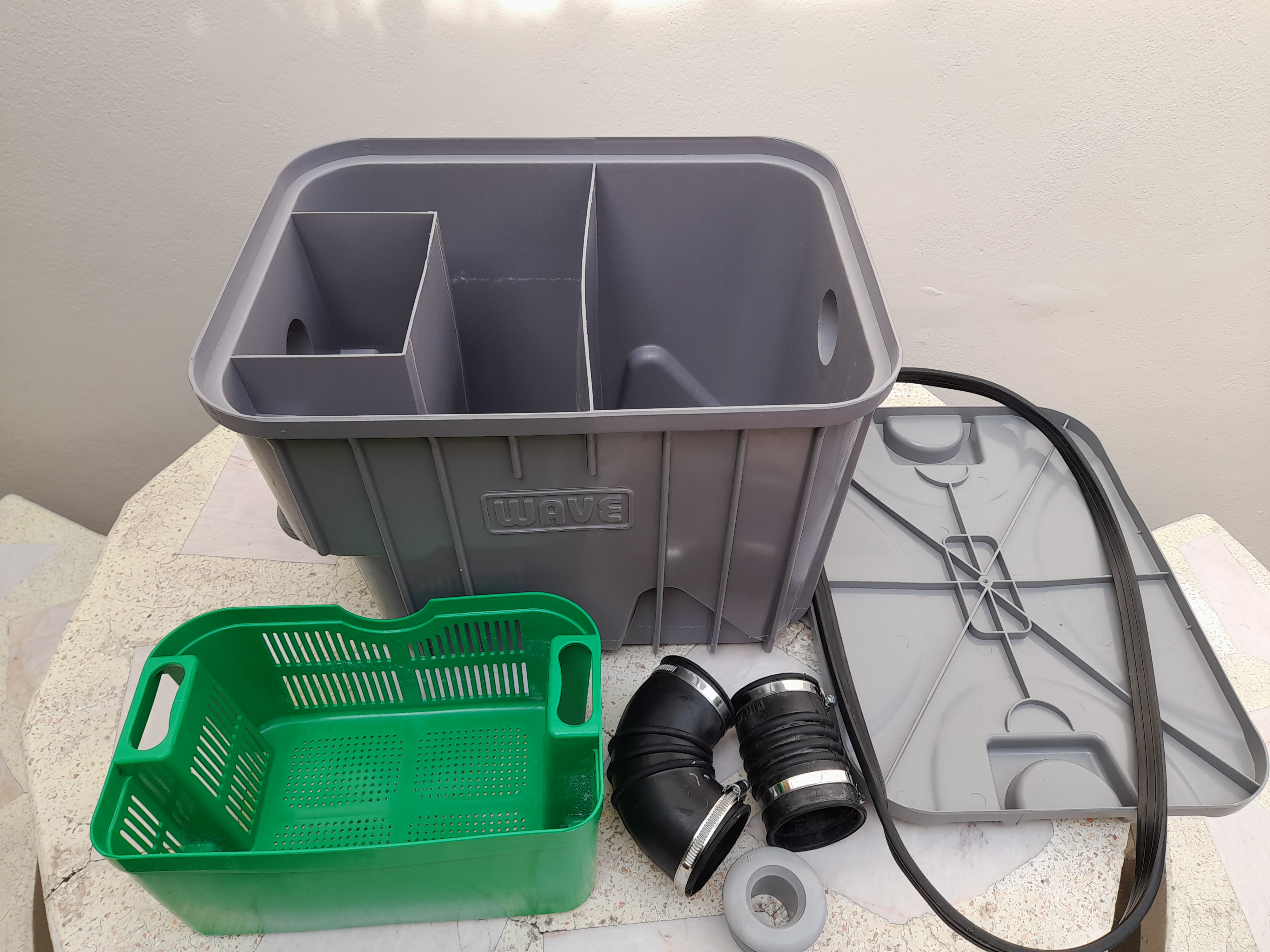 ถังดักไขมัน WAVE KIT ( 15 ลิตร )  แถมยางเกลียวกันกลิ่น รูปที่ 2
