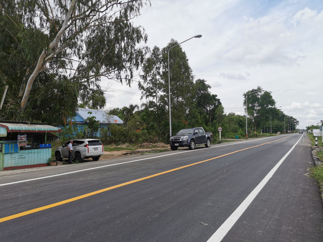 ขาย ที่ดิน - 1 ไร่ 2 งาน แปลงสวยติดแม่น้ำและถนนทางหลวง จ.สุพรรณบุรี รูปที่ 4