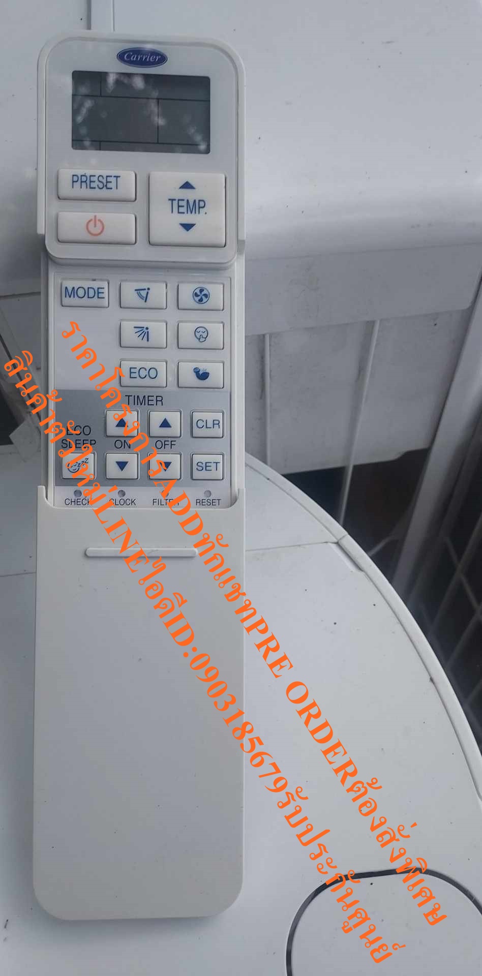 ของแท้CARRIERรีโมทแอร์แคเรียWC-TA03NEรหัส43T66354รีโมทคอนโทรลแท้จากศูนย์ฯตรงรุ่น42TVGS010,42TSU012,42TOVGS013ดูดูตามรหัส รูปที่ 4