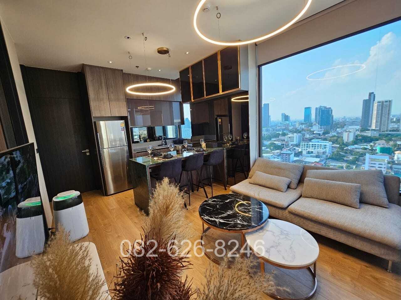 ให้ เช่า The FINE Bangkok Thonglor - Ekamai 2 ห้องนอน 56 ตรม. ราคา 56k 082-626-8246 รูปที่ 1