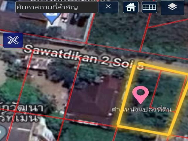 ขายที่ดิน 100 ตร.วา ถ.เพชรเกษม 77 กทม. ใกล้สถานีรถไฟฟ้าเส้นบางแค   รูปที่ 1