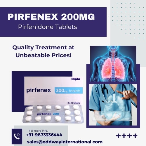 Pirfenex 200 มก. Pirfenidone เม็ด: การรักษาคุณภาพในราคาที่ถูกที่สุด! รูปที่ 1