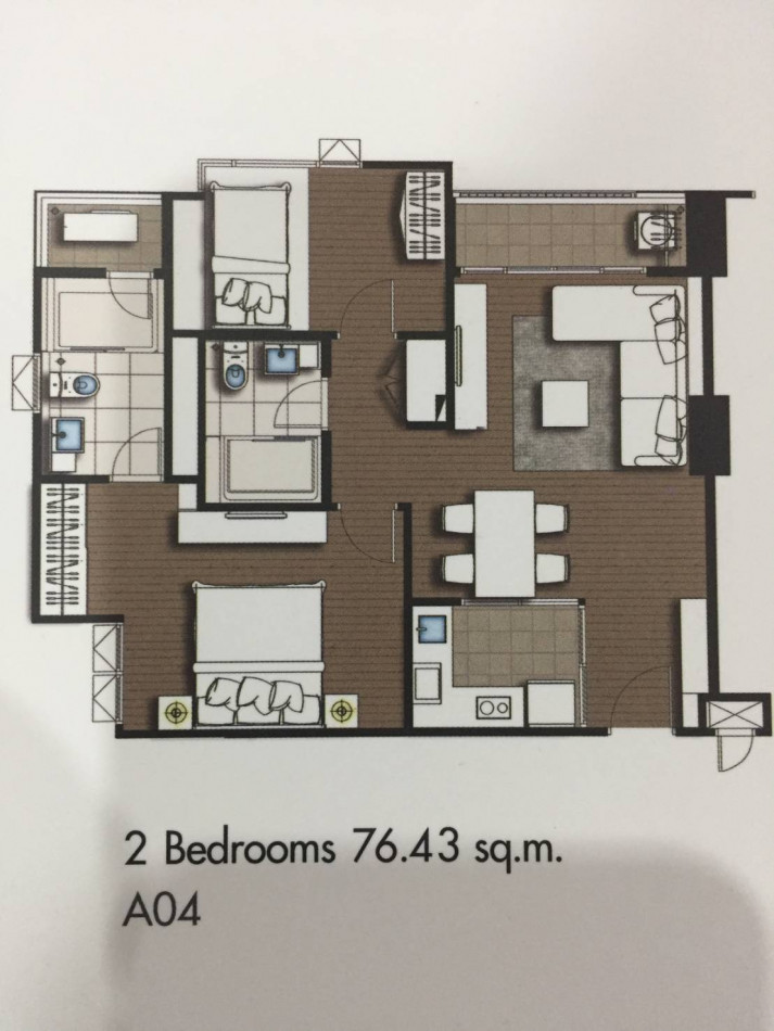 ให้เช่า คอนโด เดอะ รูม สาทรตากสิน THE ROOM สาทร - ตากสิน 76.43 ตรม. รูปที่ 1