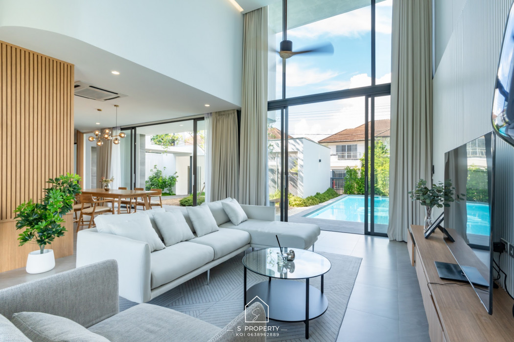 ขาย บ้านเดี่ยว Pool villa ใกล้เมืองเชียงใหม่ บ้านเวิลด์คลับแลนด์ 350 ตรม. 100 ตร.วา Full furnish ,ready to move in รูปที่ 7