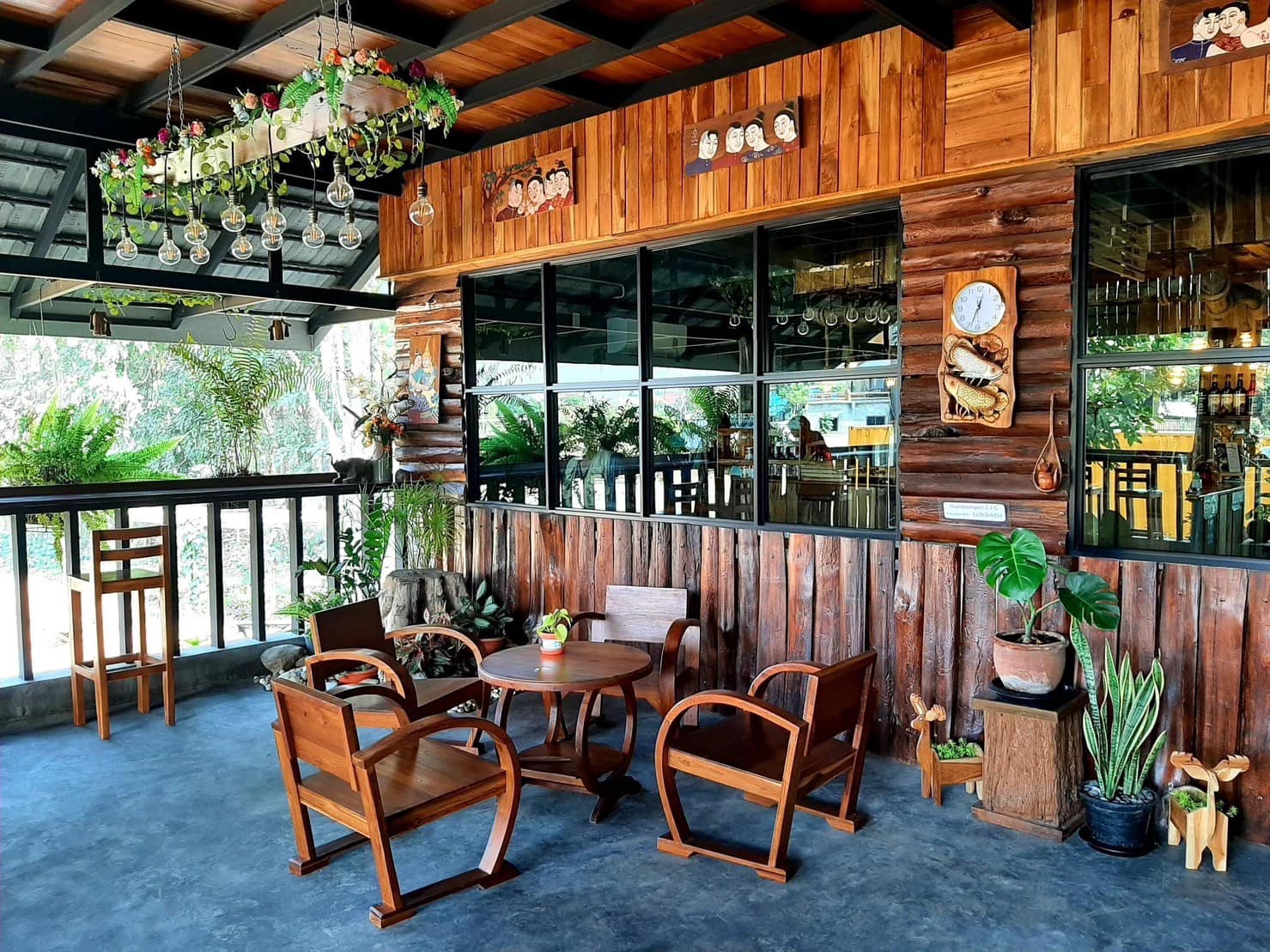 ขาย บ้าน เดี่ยว ไม้สักทรงไทยประยุกต์ สร้างใหม่ สำหรับลงทุนทำธุรกิจร้านกาแฟ โฮมออฟฟิศ ร้านอาหารได้ LH-SW000518 รูปที่ 1
