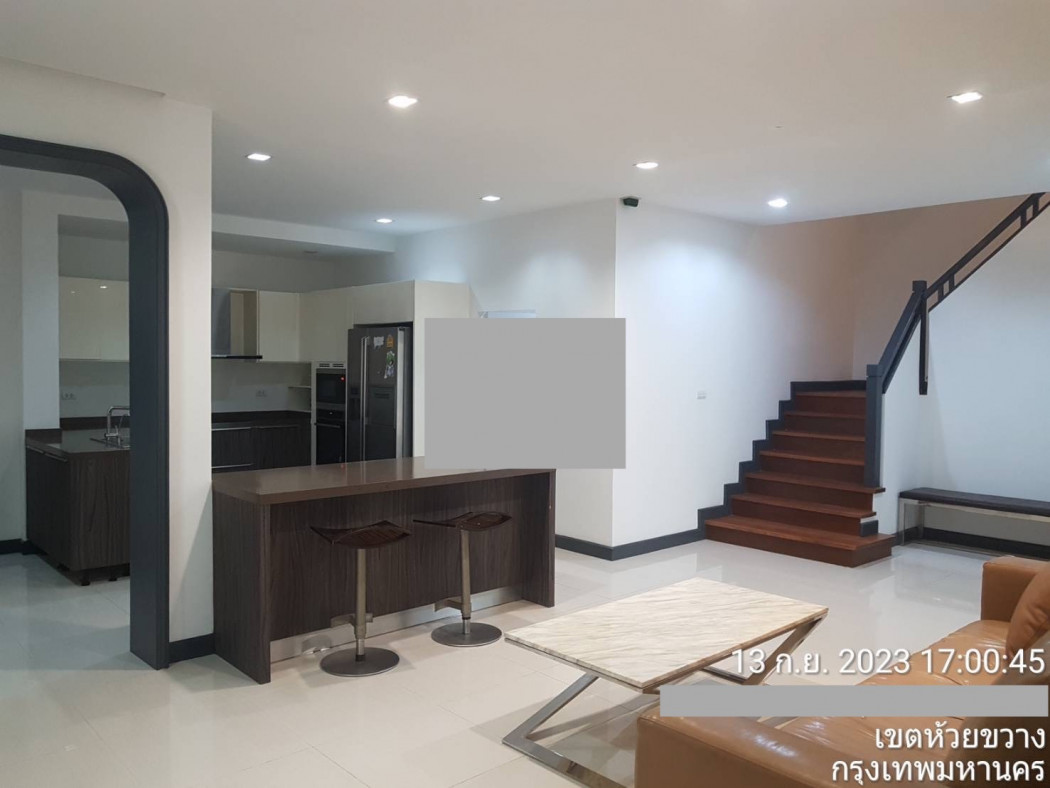 ให้เช่า บ้านเดี่ยวหลังใหญ่ สุทธิสาร วิวริมแม่น้ำ ใกล้ MRT สุทธิสาร KIS school รูปที่ 2