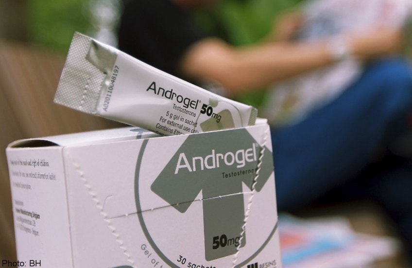 🙋Androgel testosterone gel ฮอร์โมนเพศชายทดแทน อยู่ในรูปแบบเจล  รูปที่ 1