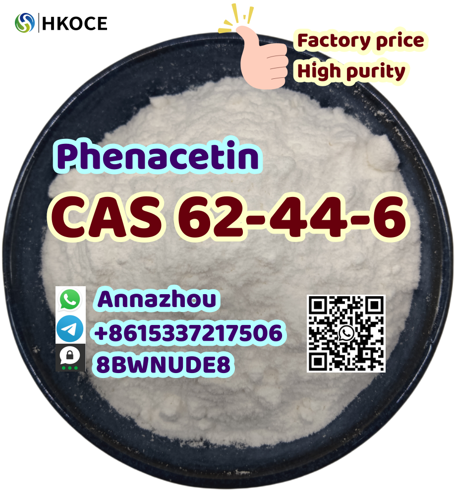 Great price CAS 62–44–2 Phenacetin in stock WhatsApp+86 15337217506 รูปที่ 1