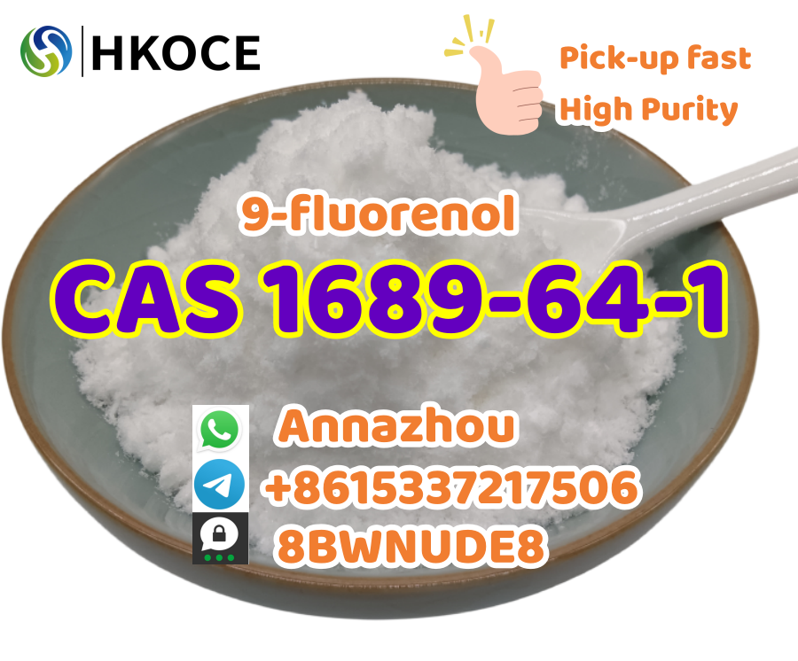 Good Quality High Purity 9-Hydroxyfluorene CAS 1689-64-1 White Powder from Factory  รูปที่ 1