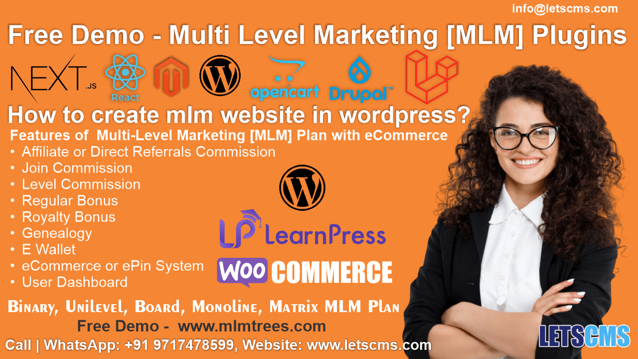 ซอฟต์แวร์ MLM และเว็บไซต์ทุกประเภท | Next.js, WordPress, Drupal, OpenCart, Laravel รูปที่ 3