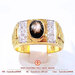 รูปย่อ แหวนพลอยสตาร์จันทบุรี น้ำหนัก 2.5 กะรัตประดับเพชรสวิส(CZ) ตัวเรือนทองคำแท้ 90% มีใบรับประกันจากทางร้าน แหวนพลอยผู้ชาย รูปที่3