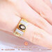 รูปย่อ แหวนพลอยสตาร์จันทบุรี น้ำหนัก 2.5 กะรัตประดับเพชรสวิส(CZ) ตัวเรือนทองคำแท้ 90% มีใบรับประกันจากทางร้าน แหวนพลอยผู้ชาย รูปที่5