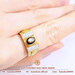 รูปย่อ แหวนพลอยสตาร์จันทบุรี น้ำหนัก 2.5 กะรัตประดับเพชรสวิส(CZ) ตัวเรือนทองคำแท้ 90% มีใบรับประกันจากทางร้าน แหวนพลอยผู้ชาย รูปที่6