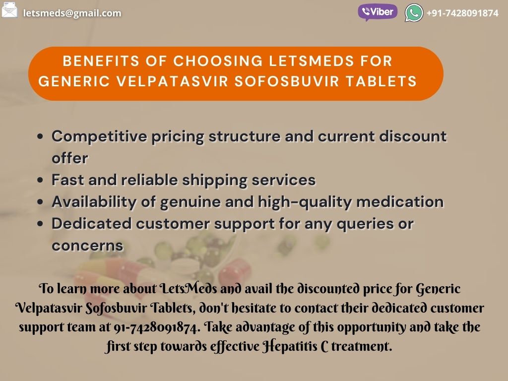 Generic Velpatasvir Sofosbuvir Tablet Brands Price รูปที่ 1